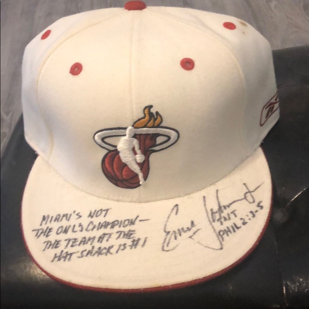 Miami Heat Autographed Ernie Johnson Space Jam